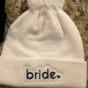 White “Bride” beanie